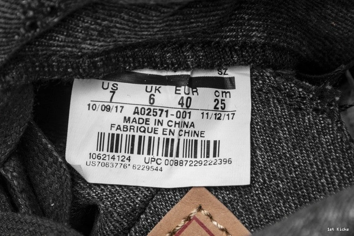 Denim AO2571-001 Air 4 Levi's Jordan Black 1006